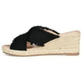 thumbnail image 6 of Journee Womens Shanni Wedge Heel Espadrille Sandals, 6 of 10