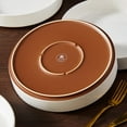 thumbnail image 6 of Vancasso Pasta Bowls Set of 4, 38 oz Stoneware Salad Bowls with Wide and Shallow, Salad Bowls for Serving Soup, Pasta, Microwave & Dishwasher Safe, White, 6 of 8