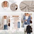 thumbnail image 3 of SUNBS Long Sleeve Cardigan Sweaters for Women Lightweight Open Front Tops Casual Loose Blouses with Pockets, 3 of 8