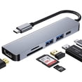 thumbnail image 2 of axGear USB C Hub Multi-Port Adapter 6 in 1 with 4K HDMI Resolution for USB C, 2 of 4