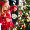 thumbnail image 4 of Navidad Navidad redondo colgante de madera colgante árbol de Navidad ornamento decoración navideña regalos ANGGREK Otros, 4 of 6