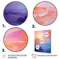 thumbnail image 3 of Designart "Pastel Sunset with Bold Colors II" Landscape & Nature Floater Framed Wall Art Living Room, 3 of 7