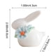 thumbnail image 3 of Uuiauoio 1 pc Mini Ceramic Rabbit Figurines, Porcelain Easter Bunny Decorations for Home, Tabletop Ornament, Tea Ceremony Pet, 3 of 6