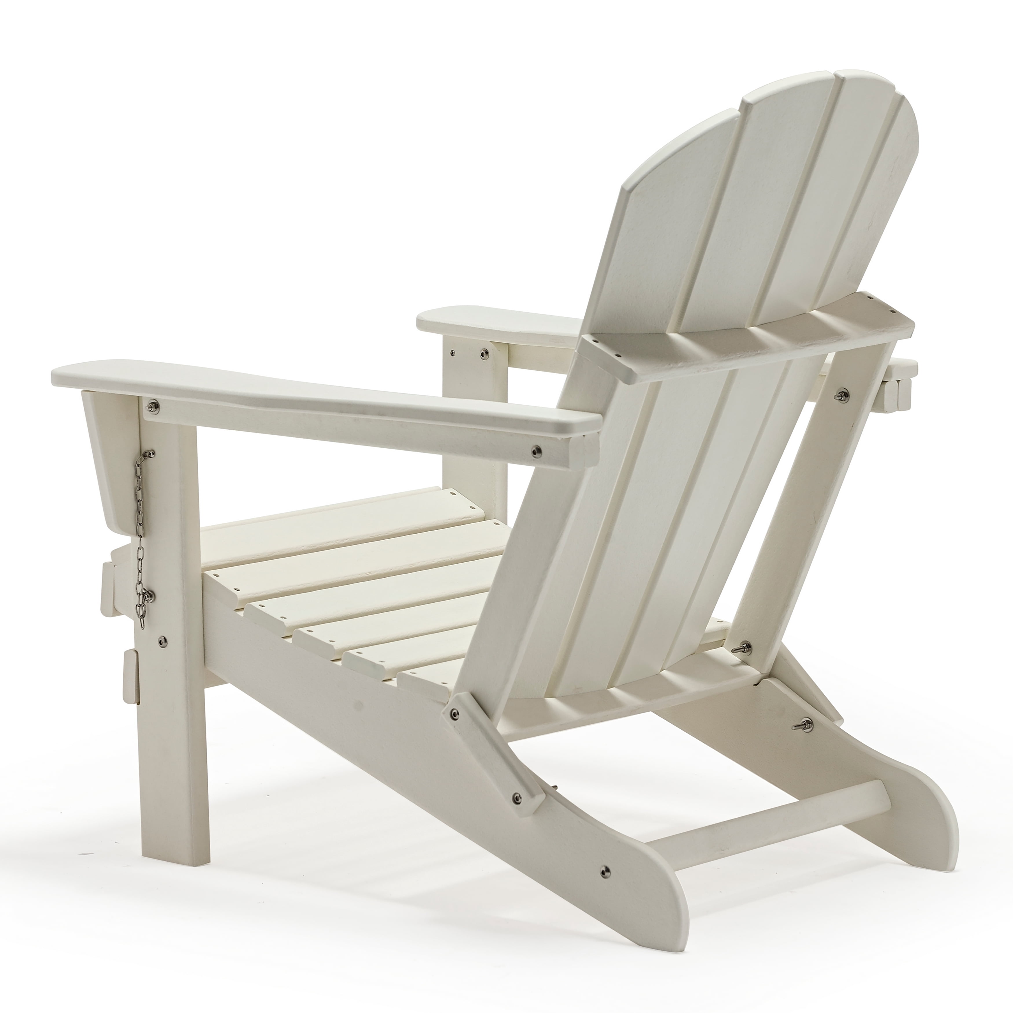 Westin Outdoor Braxton Folding Plastic Adirondack Chair (Set of 4), White