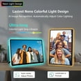 thumbnail image 6 of Apolosign 14" 2K Neon Light Digital Picture Frame, WiFi Smart Photo Frame with 1920 x 1200 IPS Touchscreen and AI Color-Changing LED Strip, Quick Share via Frameo App, Gift for Family & Friends, 6 of 10