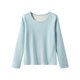 thumbnail image 1 of Ropa interior térmica para mujer, color sólido, cuello redondo, terciopelo grueso, manga larga, ajustada, ropa interior cálida, pijama de poliéster para mujer, 1 of 8