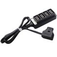 thumbnail image 1 of D-Tap Male To 4-Port P-Tap Female Camera Supply Distributor Dtap Fourway Splitter, 1 of 5