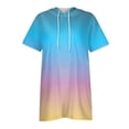 thumbnail image 4 of Yellow Women's Short Sleeve T-shirt, Womens Summer Oversized Hoodies Casual Short Sleeve Shirts Fashion Tunic Tops Lightweight Pullover With Pockets,Women's Short sleeve T-shirt S, 4 of 5