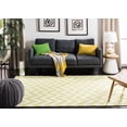 thumbnail image 3 of Safavieh Dhurries Bentley Geometric Area Rug, Green/Ivory, 6' x 9', 3 of 11