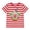 Red@GC@, variant on CONZONE Carnival Toddler Boys Tshirts Cartoon Clown Striped Short Sleeve T-Shirt for Boys Crew Neck Lightweight Loose Fit Kids Spring Summer Tops