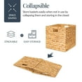 thumbnail image 4 of Best Choice Products 12x12in Hyacinth Baskets, Set of 5 Multipurpose Collapsible Organizers w/ Inserts - Natural, 4 of 8