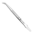 thumbnail image 4 of 6.4-inch Stainless Steel Tweezers with Straight & Curved Serrated Tip Multipurpose Forceps for Craft Repairing 2 Pack, 4 of 7