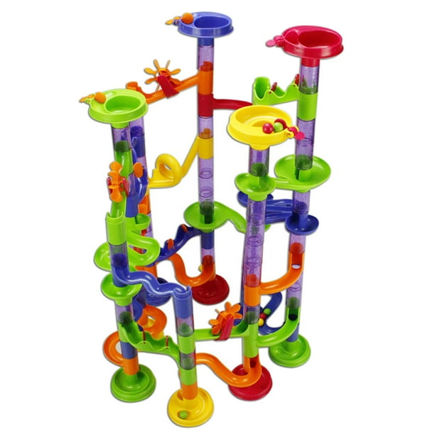105pcs Marble Run Toy Set Ball Track Game DIY Assembled Educational ...