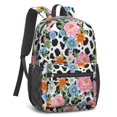 thumbnail image 2 of Pioneer Flower Floral Print Pattern 17" School Backpacks for Teens,Waterproof Oxford Fabric,S-Shape Padded Straps for School,Travel,Hiking,Camping, 2 of 5
