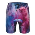 thumbnail image 3 of Salouo Color Explosion Makeup Brush Pattern Swim Trunks for Men,Men's Hawaiian Bathing Suit Swimsuits Quick Dry Swimming Board Shorts Beach Shorts with Pockets-Medium, 3 of 6