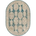 thumbnail image 2 of Rugs.com Lola Collection Rug – 4' x 6' Oval Blue Medium Rug Perfect For Living Rooms, Large Dining Rooms, Open Floorplans, 2 of 9
