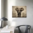 thumbnail image 3 of Nawypu African Elephant Pictures for Wall Animals Wall Art Canvas Elephant Painting Abstract Landscape Print Retro Framed Art Rustic Bedroom Artwork Living Room Décor, 3 of 4