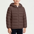 thumbnail image 4 of KyCheLot Boys Girls Zip up Jacket Solid Color Long Sleeve Hooded Outerwear Kids Winter Warm Windproof Coats, 4 of 8