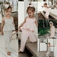 thumbnail image 4 of Toddler Kids Overall Ruffle Bandage Jumpsuit Bodysuit One-Pieces Sunsuit Outfit, 4 of 9