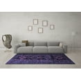 thumbnail image 3 of Ahgly Company Indoor Square Persian Blue Traditional Area Rugs, 8' Square, 3 of 4