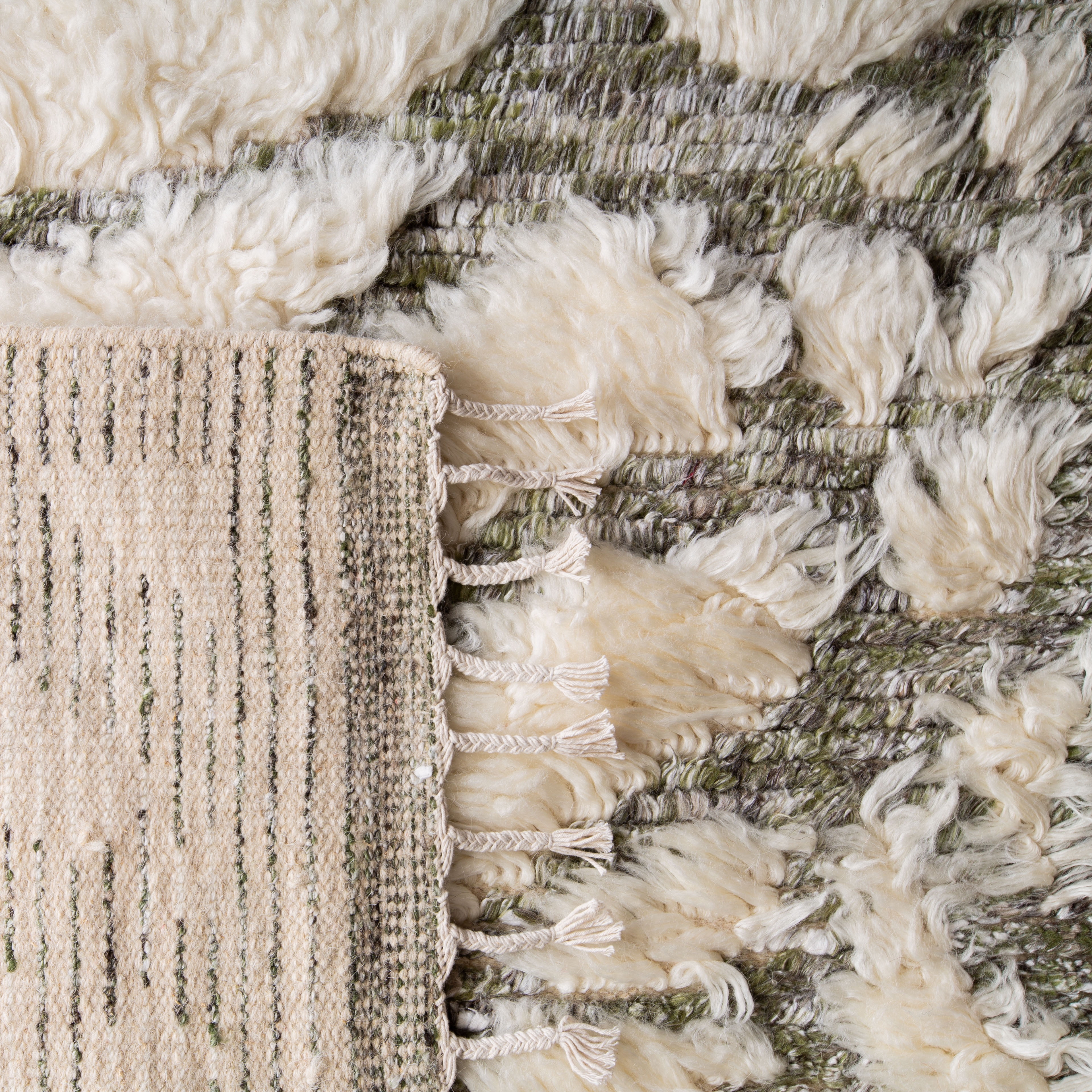 SAFAVIEH Manhattan Tarah Abstract Runner Rug, Ivory/Sage, 2'3" x 8'