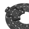 thumbnail image 3 of Circle of Fifths Wheel Music Theory Disc Accessories Melody Tool Metal for Guitar Bass Piano Instruments Learning Black, 3 of 4