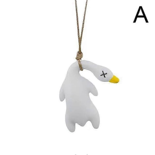 Roast Duck Car Rearview Mirror Decoration Pendant Creative Car Hanging Ornament