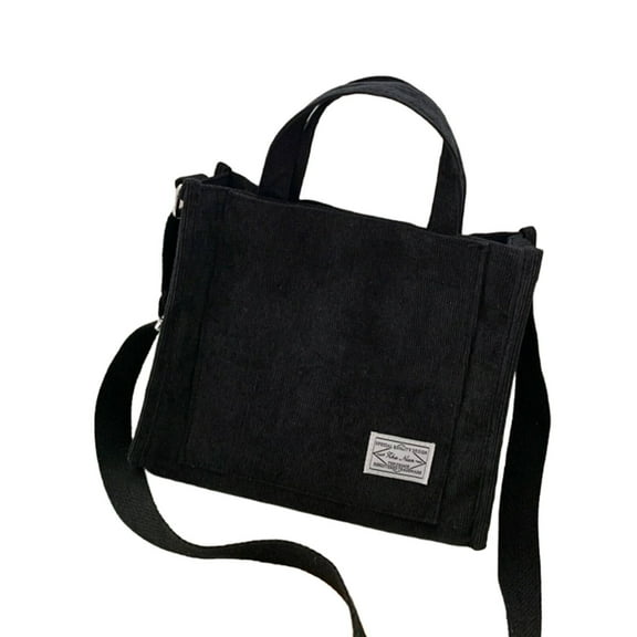 GASTROPOD Messenger Bag for Women Ladies Gifts Corduroy Tote Bag for Women Women'S Crossbody Bag Handbag Canvas Tote Bag for Women Black