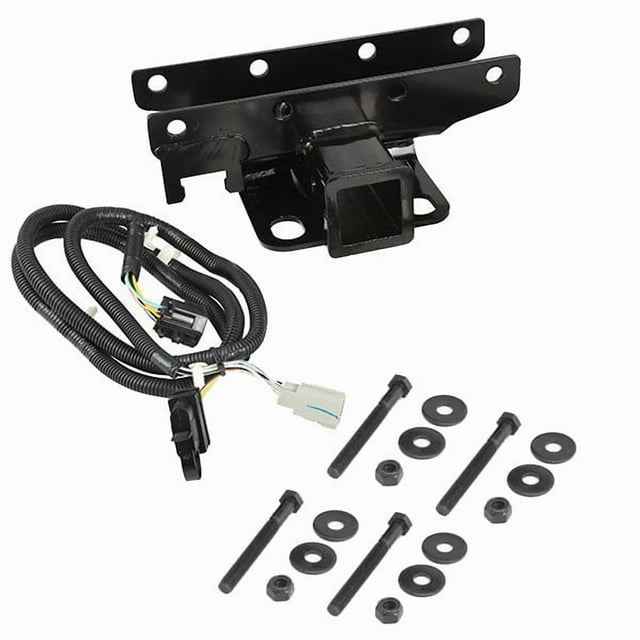 Convient pour Jeep Wrangler JK Rugged Ridge Remorque Attelage Arrière 11580.51 Kit; Classe III; Récepteur 2 Pouces; avec Faisceau de Câblage