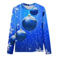 thumbnail image 5 of Camisas Navideñas Para Mujer, Camisetas de Manga Larga, Blusa Informal Holgada Con Cuello Redondo Estampada A La Moda Odeerbi  ODB194721, 5 of 5