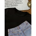 thumbnail image 2 of Camiseta elegante con estampado de gato y gafas para niñas. Cómoda mezcla de poliéster, cuello redondo, manga corta, ideal para jugar al aire libre y para uso informal. Edades: 8-14 años., 2 of 5