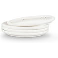 thumbnail image 6 of Stone Lain Zora Porcelain 4 Piece Salad Dinner Plate Set, Serving Dishes, White & Gold, 6 of 7