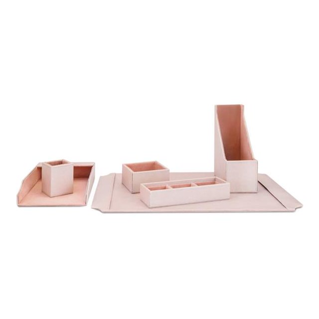 IMAX 11451-6 Beth Kushnick Desk Set In Gift Box, Pink - Set of 6