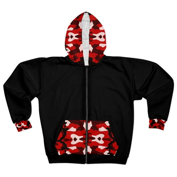 Unisex "Crazy For Camo" Zip Hoodie