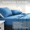 thumbnail image 3 of baomifa-Queen Bed Sheets Set, Soft Breathable Bedding Sheet Set, Sheets Set with 16" Deep Pocket Design (4 Pieces, Queen, Royal Blue), 3 of 4