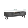 thumbnail image 4 of Modway Meuble TV Profil Bas 59 Pouces Style Mid-Century Modern en Charbon, 4 of 7