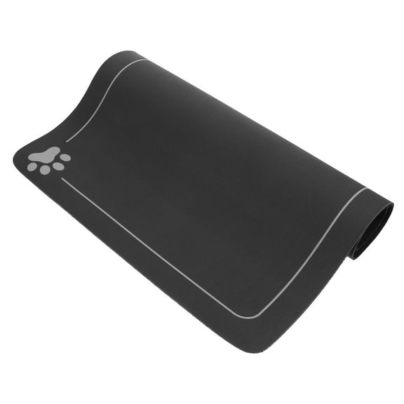 Masteelf Large Absorbent Dog Food Mat and Quick Dry Pet Feeding Mat with Nonslip Base for Food and Water Bowls