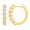 10K Yellow Gold, variant on Fine Jewelry Sterling Silver Lab Grown Diamond Hoop Earrings (1 cttw, E-F Color, VS1 Clarity)