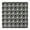 Black Daisy Flower, variant on Black Daisy Flower White Blooms Pattern Square Fitted Tablecloth with Elastic Edge,Square Table Cover,Washable Elastic Table Cover for Home Kitchen Party Decor 34"x34"