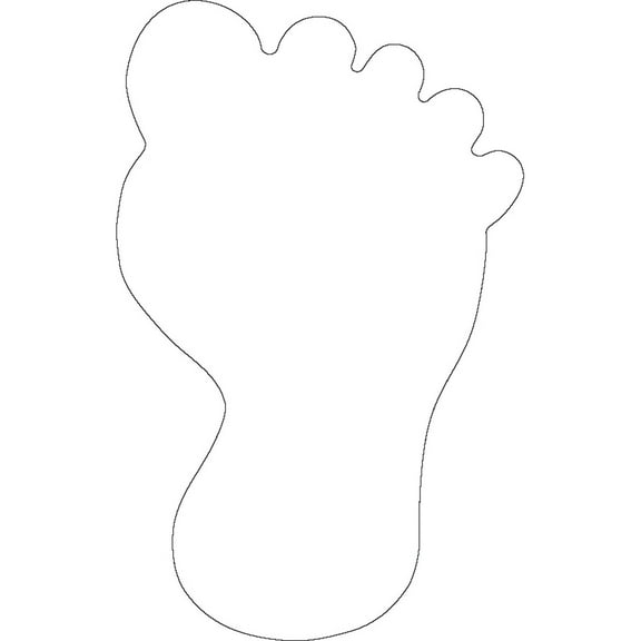 SHAPES ETC. Sticky Shape Notepad - Foot