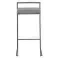 thumbnail image 6 of Fuji Industrial Stackable Barstool in Antique with Grey Faux Leather Cushion by LumiSource - Set of 2, 6 of 7