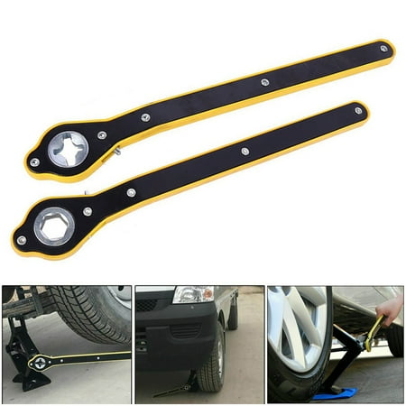 

TWSOUL Auto Labor-Saving Jack Ratchet Wrench Cross Hexagon Wrench Repair Tool Universal Automotive 360° Swivel Car Repair Tool
