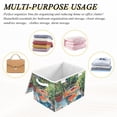 thumbnail image 6 of Yayeee Collapsible Cube Storage Bin with Lid Fabric Closet Decorative Basket with Handles, Art Goldfish Bowl, 6 of 7