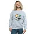 thumbnail image 2 of Harry Potter Mens Hogwarts Painted Crest Sweatshirt, 2 of 5