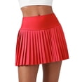 thumbnail image 1 of Falda CRZ YOGA Deportiva Plisada de Cintura Alta Roja XXS, 1 of 5