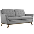 thumbnail image 2 of Modway Beguile Modern Finely Upholstered Fabric Loveseat in Expectation Gray, 2 of 5
