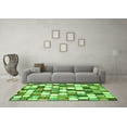 thumbnail image 3 of Ahgly Company Indoor Square Abstract Green Modern Area Rugs, 8' Square, 3 of 4