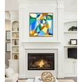 thumbnail image 6 of Kate and Laurel Sylvie Beaded TR Begonia Po Vintage Framed Canvas Wall Art by Teresa Rego, 30x30 Gold, Colorful Modern Abstract Art for Wall, 6 of 7
