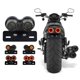 thumbnail image 2 of 10W 20-LED Motorcycle Tail Light Integrated Driving&Brake Light Turn Signal Lamp With License Plate Bracket, 2 of 5
