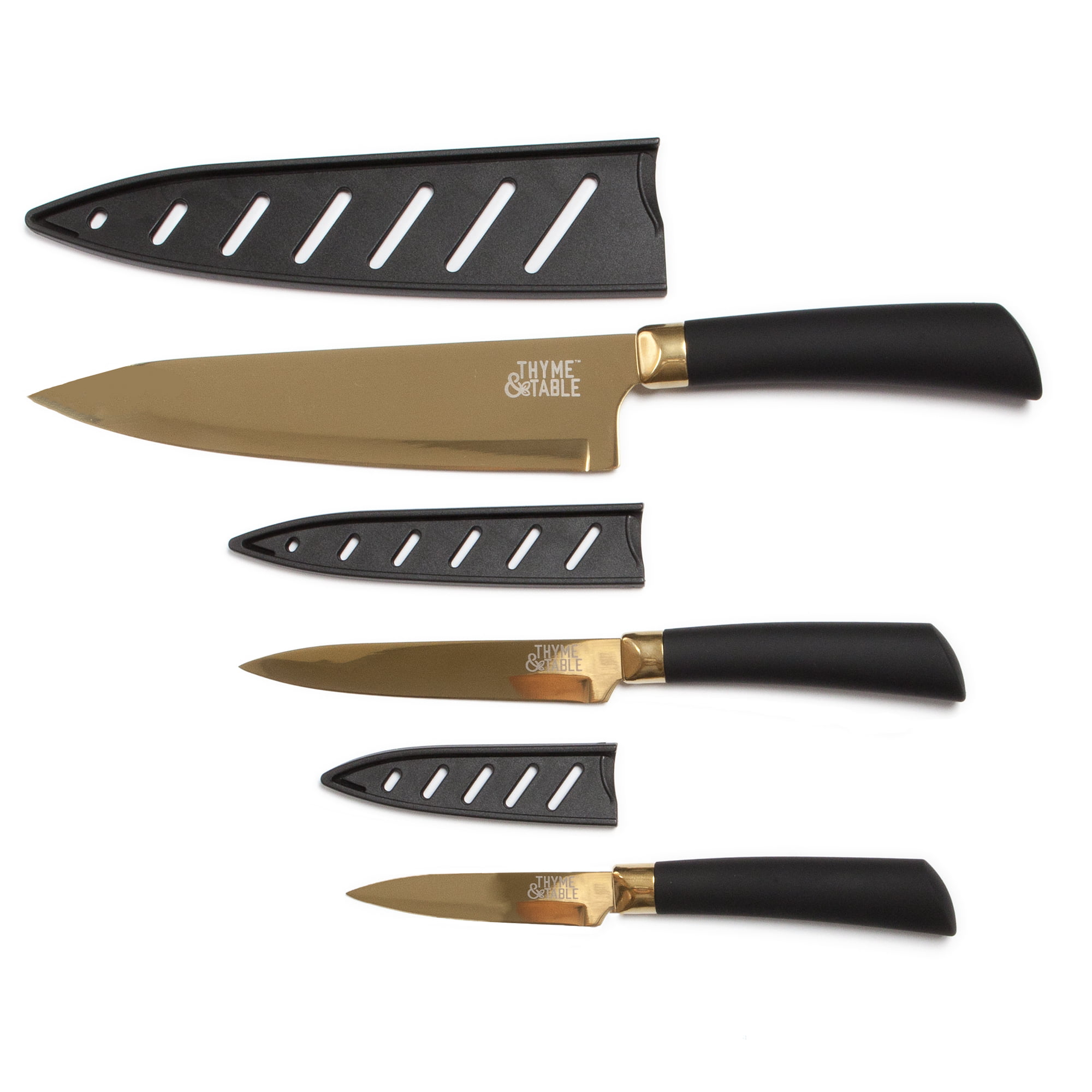 Thyme & Table Acacia Knives, 3-Piece Set 2023